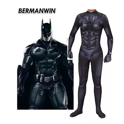 £25.08 • Buy Batman Jumpsuit Cosplay Superhero Bruce Wayne Adult Kid Bodysuit Costumes Zentai