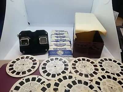 Vintage Sawryers View Master(damaged Eyepiece) Storage Box(Cracked) &  Reels.  • $20