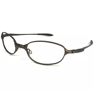 Vintage Oakley Eyeglasses Frames E Wire 2.1 Bronze 11-505 Matte Brown 52-21-135 • $79.99