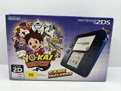 Yo-Kai Watch BOX & Black/Blue Nintendo 2DS Console & Charger FREE POST - NO GAME • $299