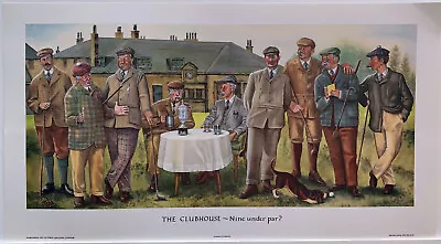 £15 • Buy Print THE CLUBHOUSE - Nine Under Par By Artist Jedd John R Edwards