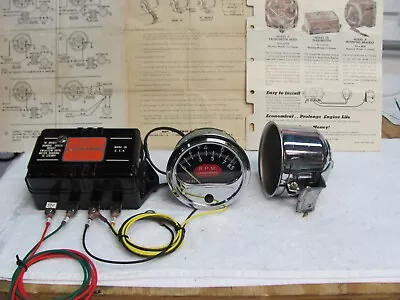 Vintage SUN  12v Sweep Style Tachometer 8.5 K With Sender Light And Rear Mount • $575