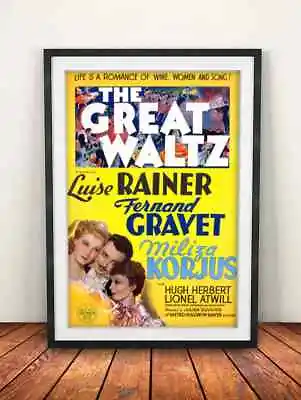 £19.55 • Buy The Great Waltz 1938 - Movie Poster Framed Black A4 A3