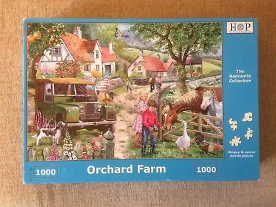 £2 • Buy HOP 1000 Piece Orchard Farm Jigsaw Puzzle, Complete (Redcastle Collection)