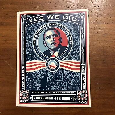 Barack Obama 35 Sticker Lot Yes We Did People Powered 2008 President Election • $5