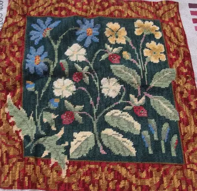 Vintage 1992 Ehrman Maytime Needlepoint Kit Completed Tapestry • £27.99