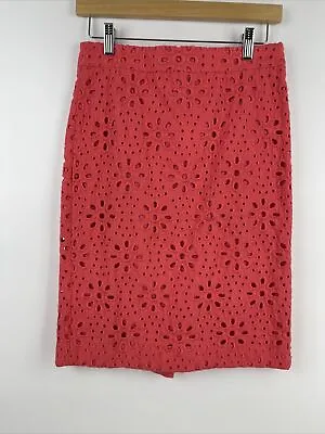 J.Crew Women's Pink Knee Length No. 2 Pinwheel Pencil Skirt Size 0 • $11.99