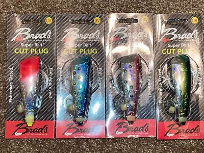 4PK Brad's Super Bait Cut Plug Rigged Trolling Salmon WOW Colors • $32.99