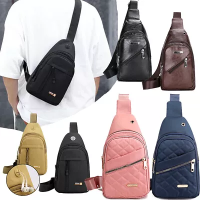 Mens Womens Sling Bag Cross Body Handbag Chest Bag Shoulder Pack Sport Backpack • $9.98