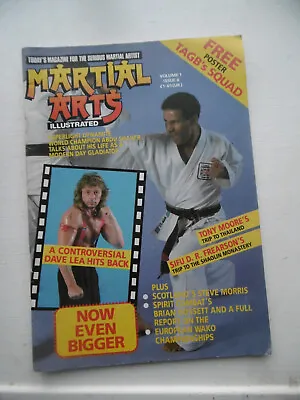 1989 MARTIAL ARTS ILLUSTRATED Magazine VL.1 #8 TAGBPosterDAVE LEAMuay Thai • £4.99