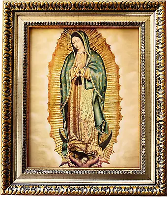 Our Lady Of Guadalupe Mexican Framed Print (Cuadro Mexicano De La Virgen De Guad • $57.99