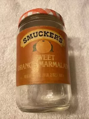 Vintage Paper Label Smucker's Sweet Orange Marmalade Jelly Jar 18 Oz • $2.99