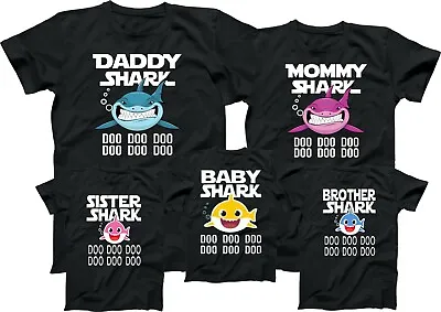 Baby Shark Mommy Shark Daddy Shark TSHIRT Family Member Tee Shirt • $9.99