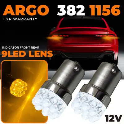 For VW Golf Mk4 1.6 382 P21w 9-led Trade Bulbs Rear Amber Yellow Lights 343 12v • £4.94