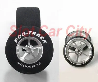 Pro Track  Pro Star  1 1/16  X .700 Wd Matching Rr & Ft Drag 1/24 Slot Car Tire • $35.95