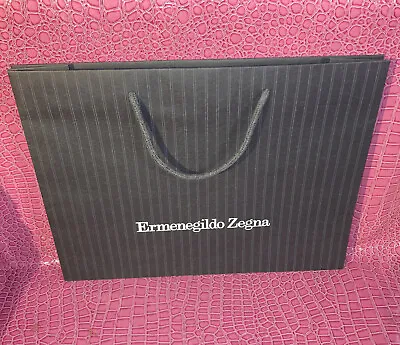 $10.99 • Buy Ermenegildo Zegna Authentic Empty  Shopping Paper Bag 16”x12.5”x5” .