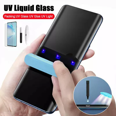 For Samsung Galaxy S23 ULTRA UV Tempered Glass Full Liquid Glue Screen Protector • £5.45