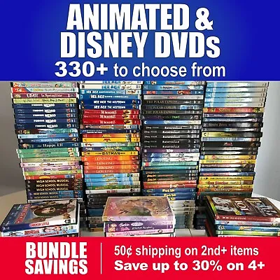 $1.75 • Buy ANIMATED &  DISNEY DVDS (Listing 2 Of 2)   **BUNDLE & SHIPPING DISCOUNTS**