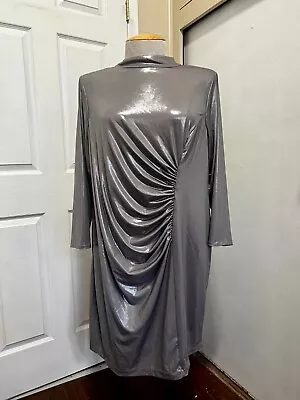 Vince Camuto Dress For Women Plus Size 3X NWT Silver Padded Shoulder • $34