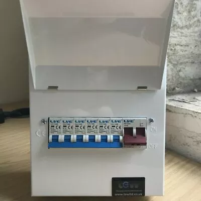 Live Electrical 100A 6 Usable Way Metal Clad Consumer Unit + 6 MCB's • £43.20