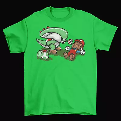 Yoshi Super Mario Bros. T-Shirt Mens Unisex Cotton Adult Size Xenomorph Alien  • $16.95