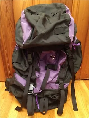 Vintage Camp Trails Triad Outdoor Hiking Internal Frame Purple Backpack Rucksack • $39.99