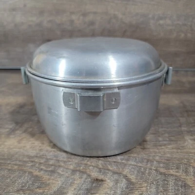 $25 • Buy Vintage SIGG Switzerland Cook Pot W Lid  Lightweight Camp 