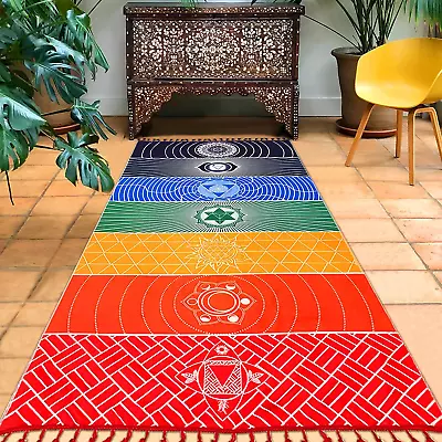 Mexican Yoga Mat Beach Picnic Blanket Chakra Meditation Mat Yoga Rug Tapestry • $14.70