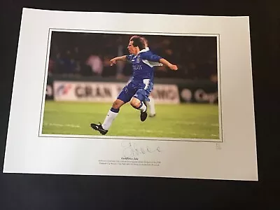 £20 • Buy Gianfranco Zola Chelsea Signed Limited Print 72/250. Ex Pixsportique Limited.