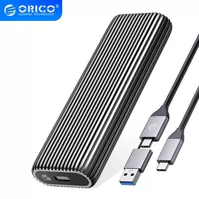 ORICO M.2 NVME SSD Enclosure 10Gbps USB3.2 USB-C Gen2 For M2 SSD M-Key Aluminum • $18.59