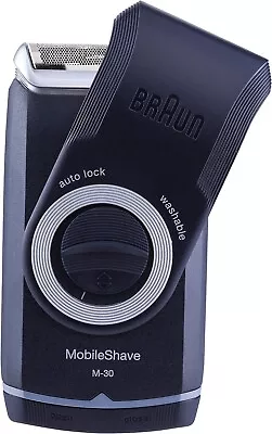 Braun MobileShave M-30 Electric Pocket Beard Shaver Portable Travel Washable • $33.22