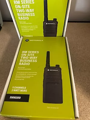 RMM2050 2 Pack Of Two-Way Business Radio By Motorola Black • $349