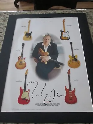 Mark Knopfler Dire Straits 2001 Signed/numbered 30/500 Guitar Concert Poster! • $2150