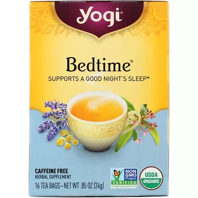 Yogi Bedtime Tea 16 Tea Bags Supports A Good Night’S Sleep • £7.52