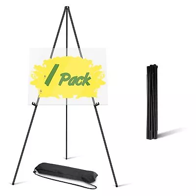 Easel Stand For Display - 63 Inches Tall Easle Foldable Poster Stand Display ... • $16.98