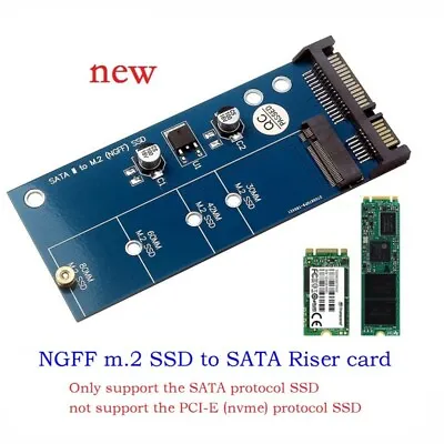 SATA To M2 NGFF SSD Converter Adapter Card M.2 To SATA 3 III Connector Card • $14.41