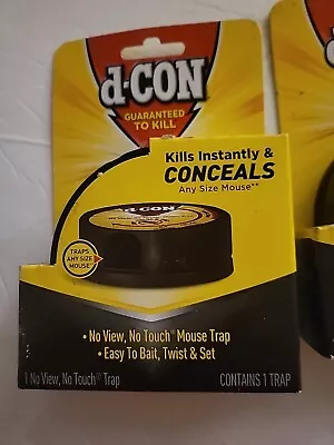 D-Con Disposable No View Snap Trap For Mice ~ 2 Packs-  Mouse Trap Lot Bundle  • $9.99