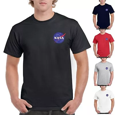 NASA  T-SHIRT SPACE LOGO PRINT ASTRONAUT TRENDY GEEK MENS UNISEX 4 COLORS Top Te • £8.49