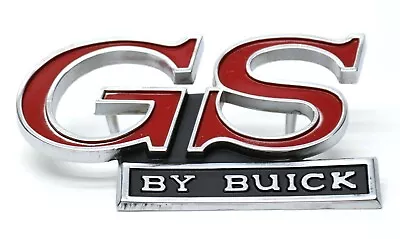 New Front GS By Buick Grille Emblem Red Black & Chrome Trim / 1970 Gran Sport • $59.99