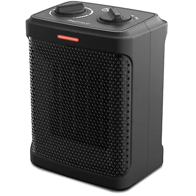 Pro Breeze® 1500W Mini Ceramic Space Heater Mini Heater Fan Heater Black • $29.09