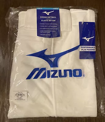 Mizuno Girls' Belted Fastpitch Softball Pant White Youth Large • $13.99