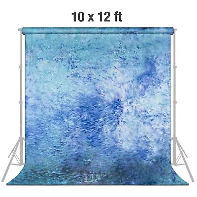 LS 10' X 12' Photography Blue Tie Dye Backdrop Photo Studio Background Screen • $65.15