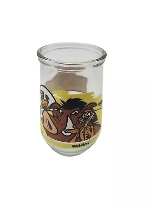 1990 Welch's Disney's Lion King Simba's Pride JELLY JAR GLASS CUP • $3.56