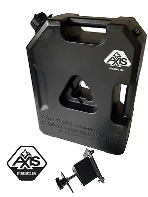 3 Gallon BLACK Jerry Gas Can With Mount Bracket For 4X4 OVERLAND OFF ROAD • $79.95