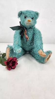 16  ALPHA FARNELL TURQUOISE MOHAIR TEDDY BEAR LIMITED EDITION #179 Of 750 • $180.99