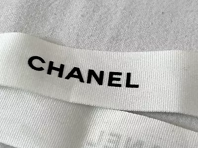 Authentic Chanel Classic White Ribbon 1.5 X 88 Cm • £12
