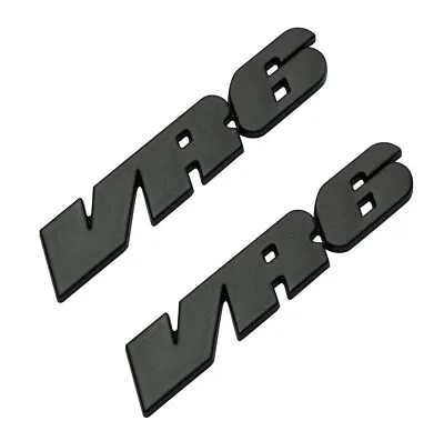 2pcs 3D Metal VR6 Sticker Emblem Badge Car Styling Accessories (black VR6) • $19.99