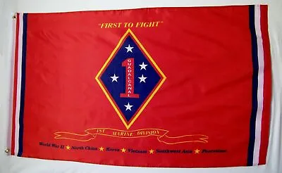 3X5 USMC 1st Division 3' X 5' Red Flag Official Licensed  • $9.88