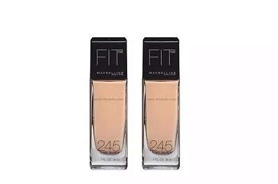 (Lot Of 2)  Maybelline New York Fit Me! Foundation SPF 18 245 Medium Beige • $19.99