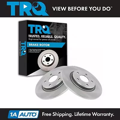 TRQ Rear Disc Brake Rotor LH RH Kit Pair Set Of 2 For Chrysler Dodge VW Van New • $84.95